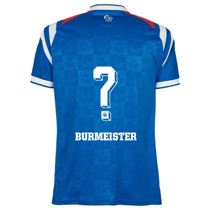 Danxen Men Fiete Burmeister #0 Blue White Red Home Jersey 2025/26 T-Shirt