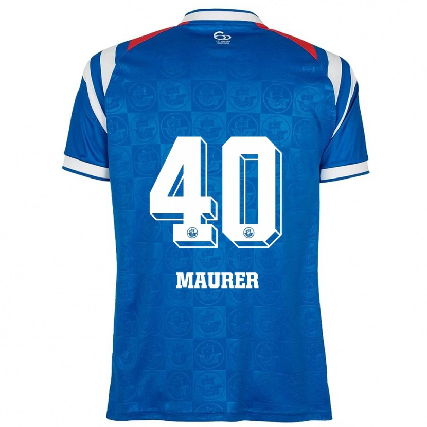 Danxen Men Erik Maurer #40 Blue White Red Home Jersey 2025/26 T-Shirt