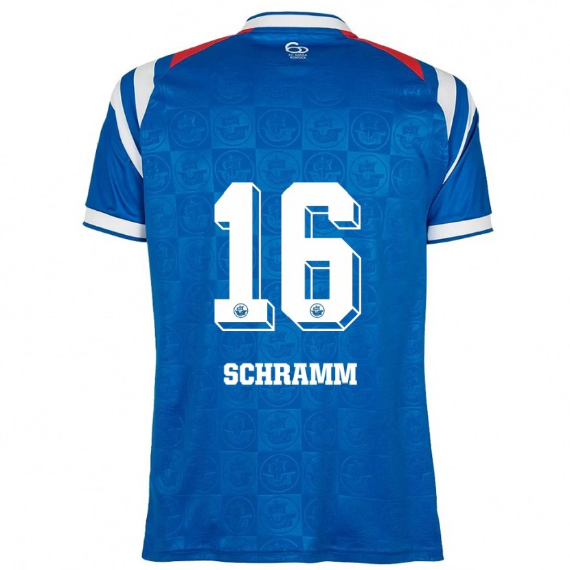 Danxen Men Jette Schramm #16 Blue White Red Home Jersey 2025/26 T-Shirt