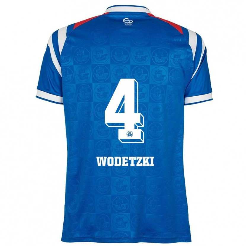 Danxen Men Oskar Wodetzki #4 Blue White Red Home Jersey 2025/26 T-Shirt