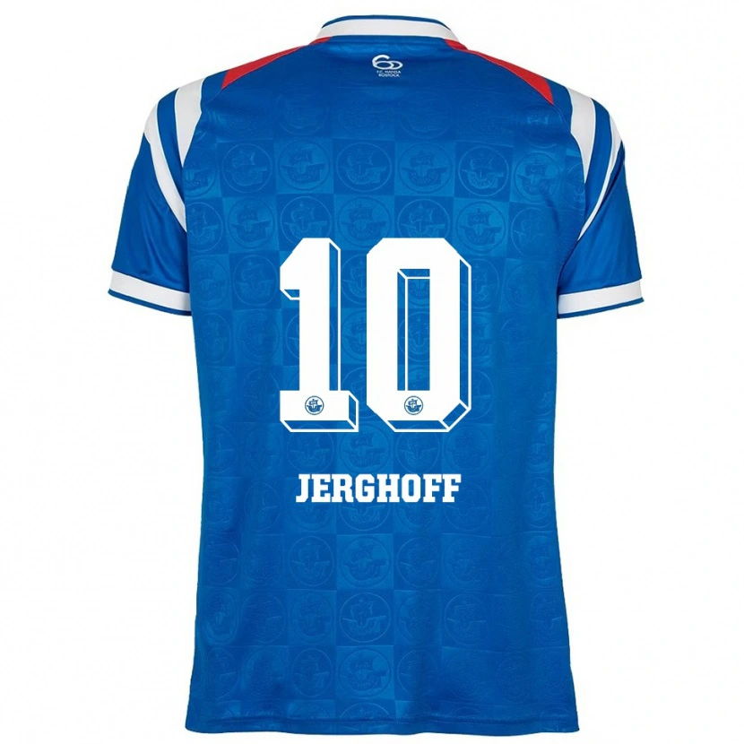 Danxen Men Ole Jerghoff #10 Blue White Red Home Jersey 2025/26 T-Shirt