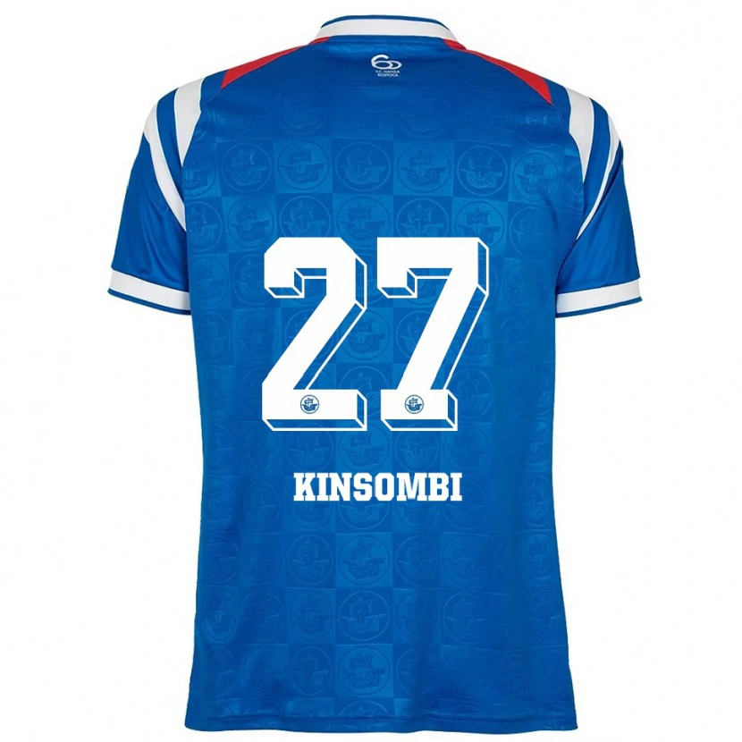 Danxen Men Christian Kinsombi #27 Blue White Red Home Jersey 2025/26 T-Shirt