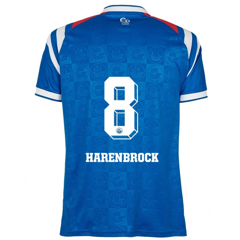 Danxen Men Cedric Harenbrock #8 Blue White Red Home Jersey 2025/26 T-Shirt