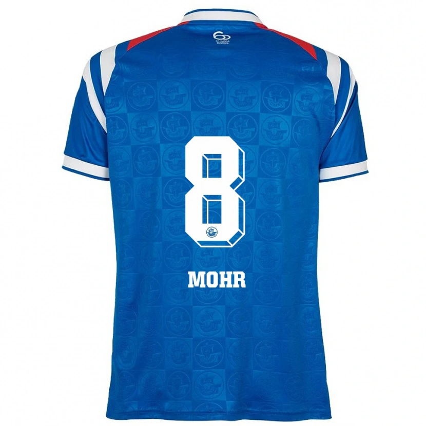 Danxen Men Nele Mohr #8 Blue White Red Home Jersey 2025/26 T-Shirt