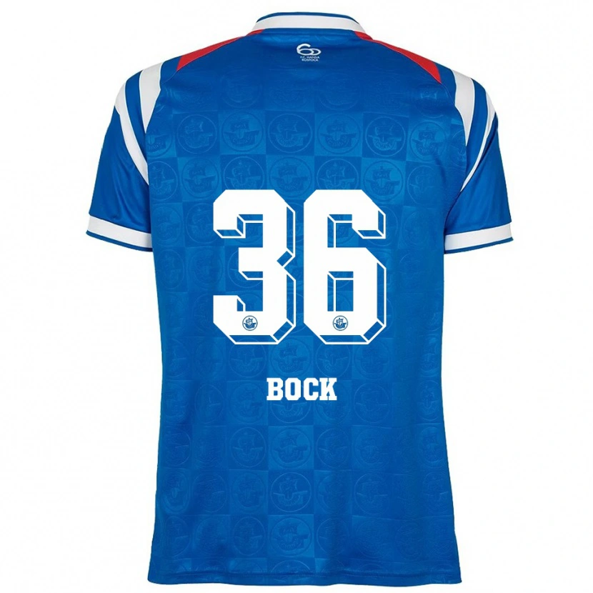 Danxen Men Fiete Bock #36 Blue White Red Home Jersey 2025/26 T-Shirt