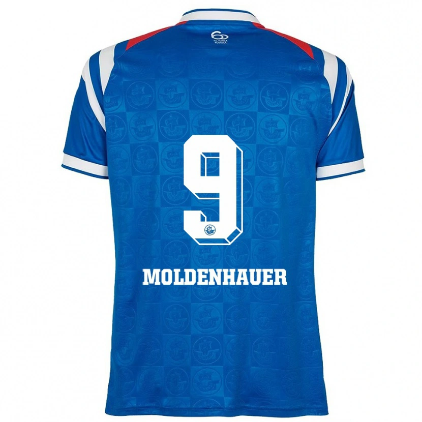 Danxen Men Max Moldenhauer #9 Blue White Red Home Jersey 2025/26 T-Shirt