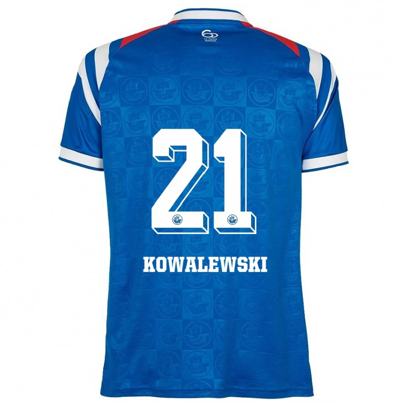 Danxen Men Oskar Kowalewski #21 Blue White Red Home Jersey 2025/26 T-Shirt