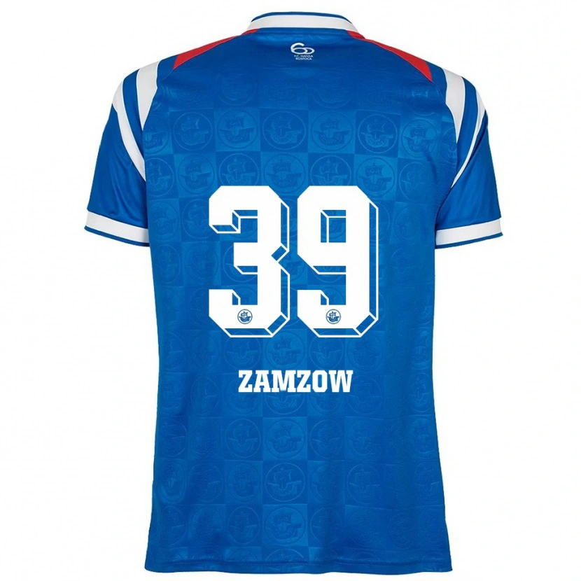 Danxen Men Claas Zamzow #39 Blue White Red Home Jersey 2025/26 T-Shirt