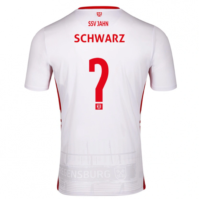 Danxen Men Maximilian Schwarz #0 White Red Home Jersey 2025/26 T-Shirt