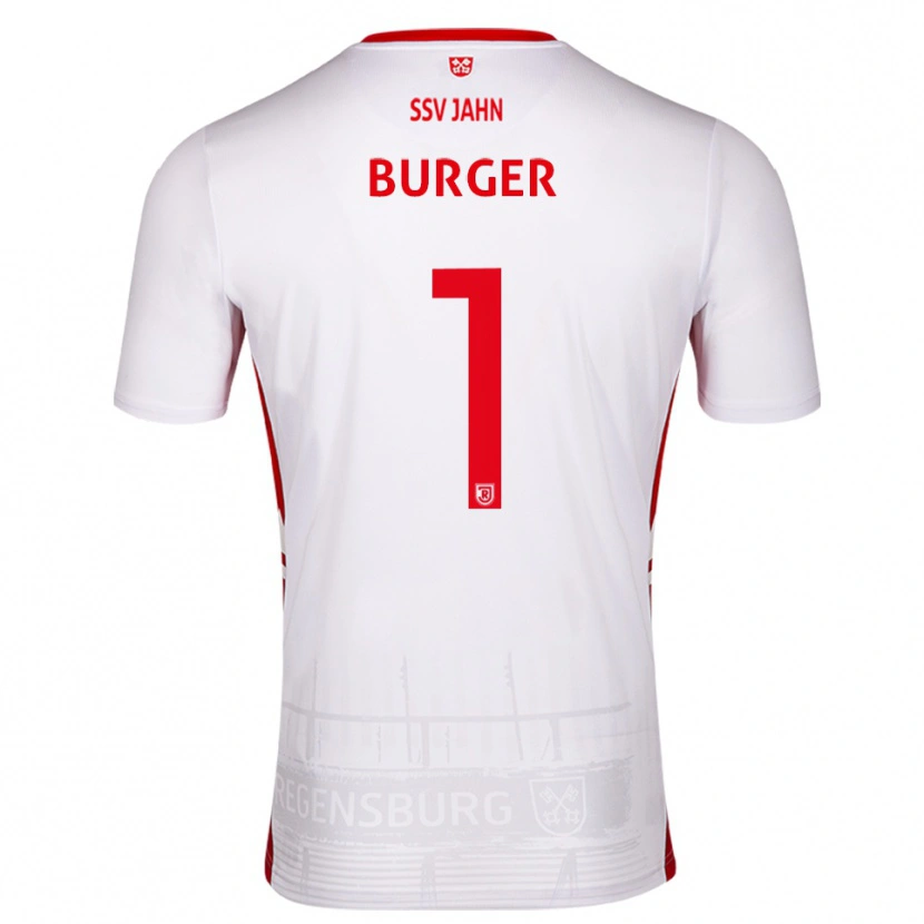 Danxen Men Gabriel Burger #1 White Red Home Jersey 2025/26 T-Shirt