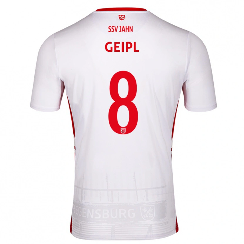 Danxen Men Andreas Geipl #8 White Red Home Jersey 2025/26 T-Shirt