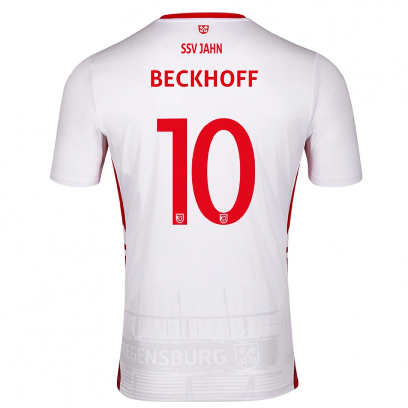 Danxen Men Phil Beckhoff #10 White Red Home Jersey 2025/26 T-Shirt