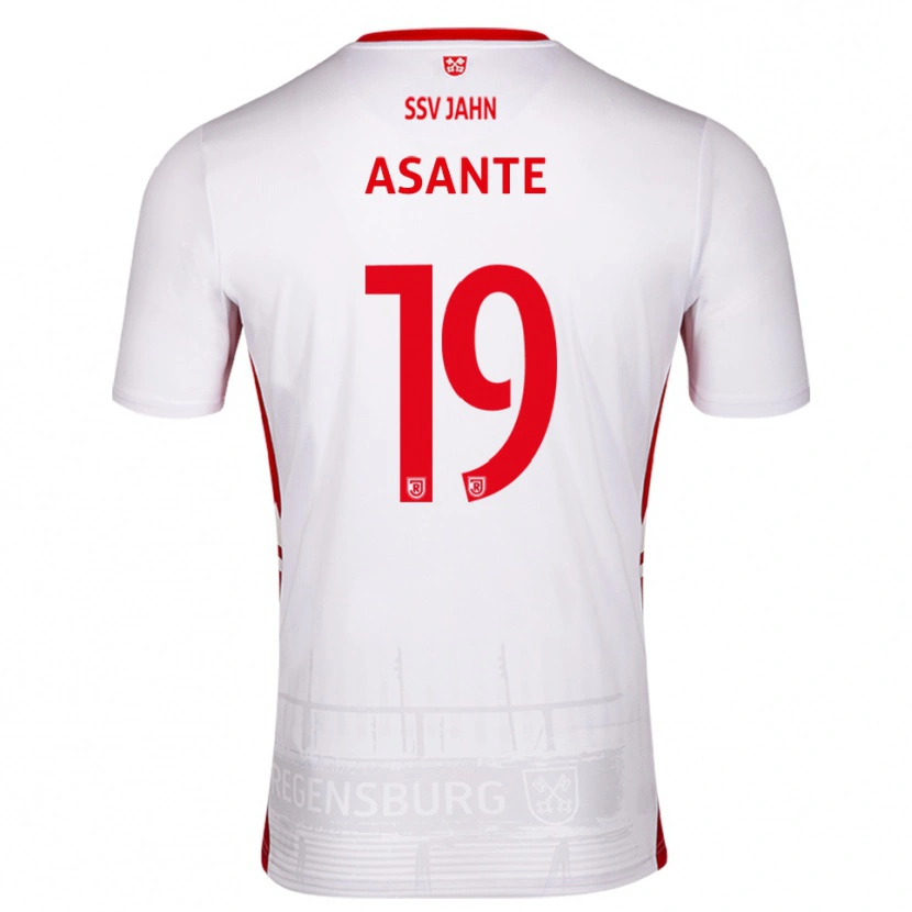 Danxen Men Davis Asante #19 White Red Home Jersey 2025/26 T-Shirt