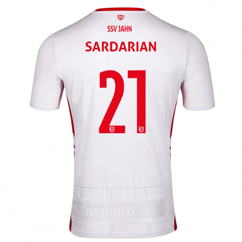 Danxen Men Antony Sardarian #21 White Red Home Jersey 2025/26 T-Shirt