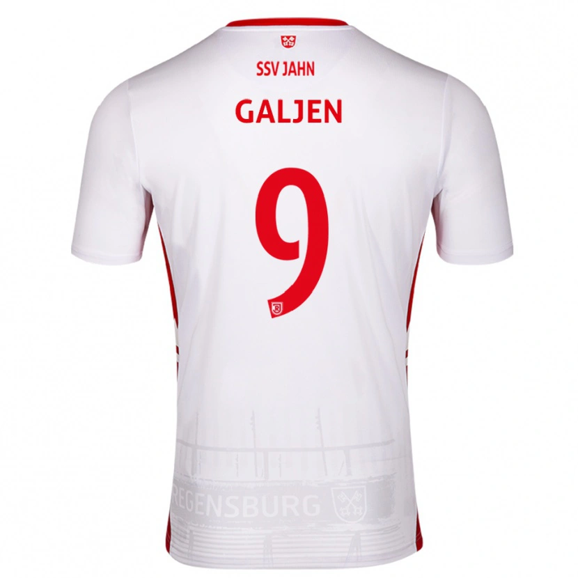 Danxen Men Dejan Galjen #9 White Red Home Jersey 2025/26 T-Shirt