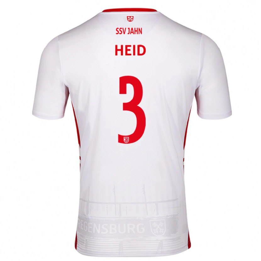 Danxen Men Henrik Heid #3 White Red Home Jersey 2025/26 T-Shirt