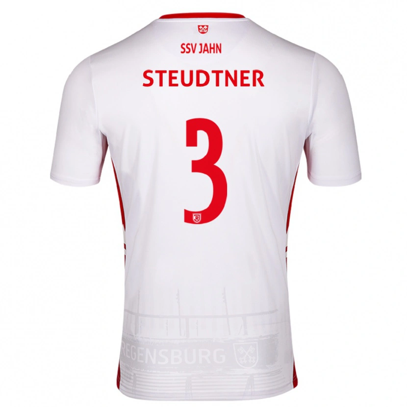 Danxen Men Raphael Steudtner #3 White Red Home Jersey 2025/26 T-Shirt