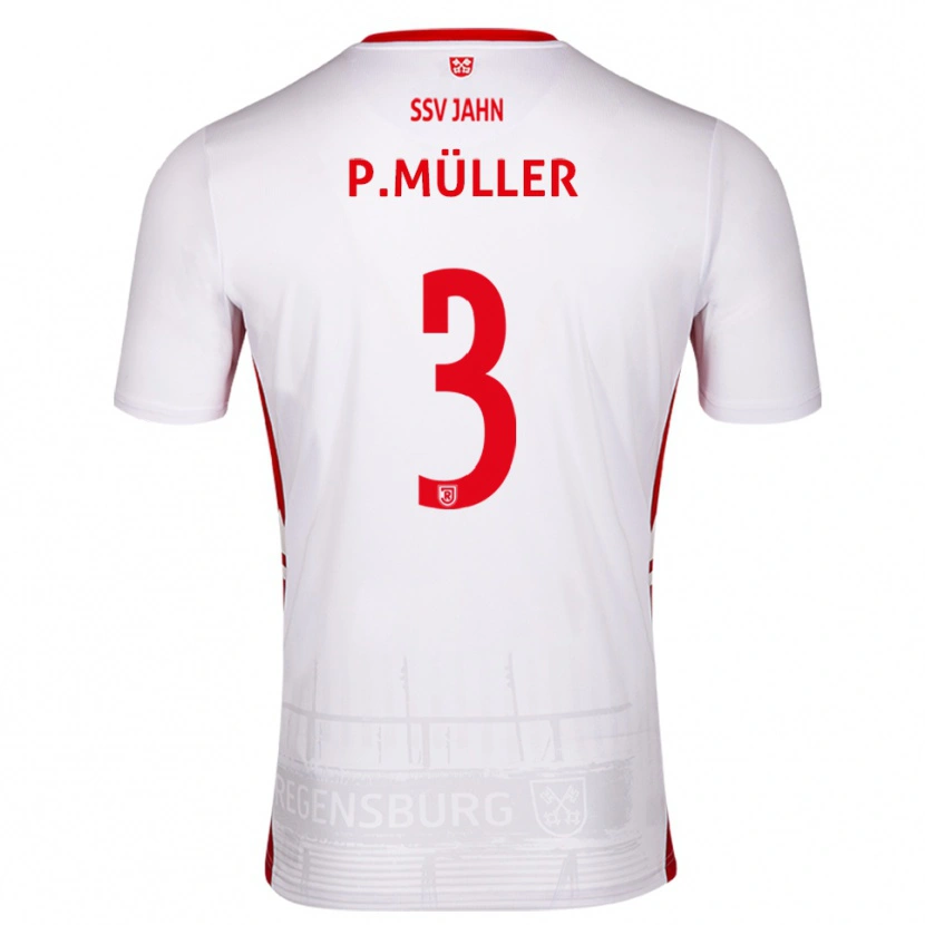 Danxen Men Paul Müller #3 White Red Home Jersey 2025/26 T-Shirt