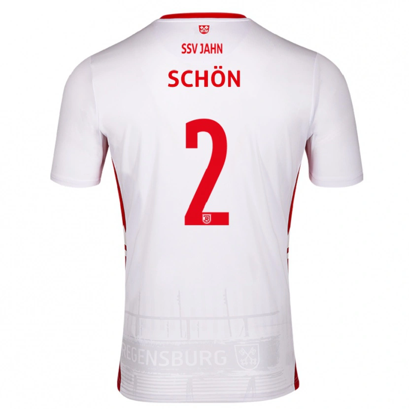 Danxen Men Lenny Schön #2 White Red Home Jersey 2025/26 T-Shirt