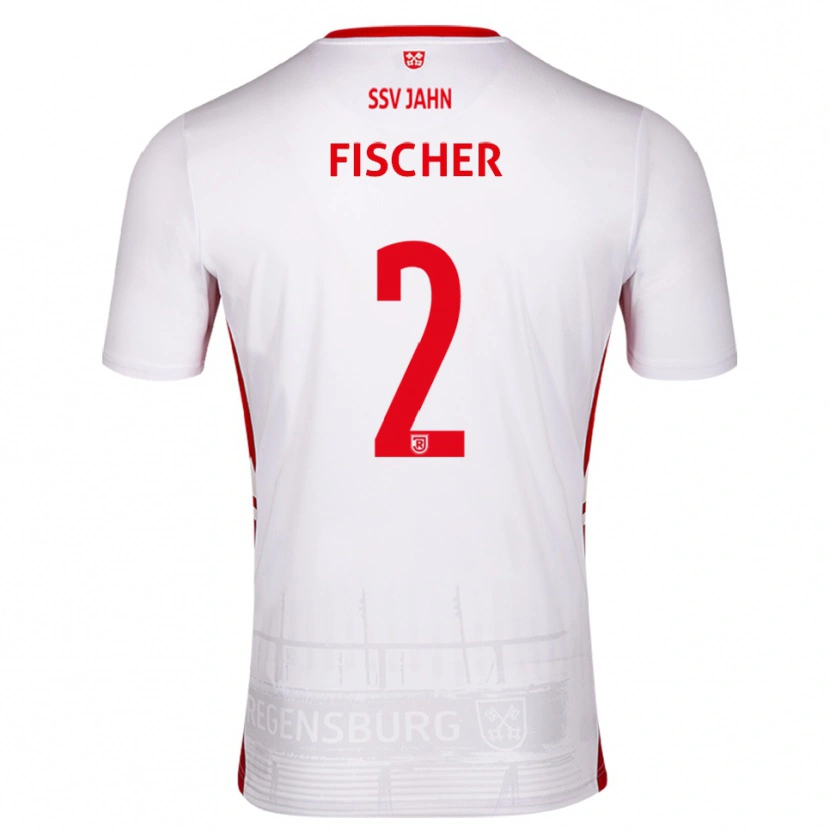Danxen Men Florian Fischer #2 White Red Home Jersey 2025/26 T-Shirt