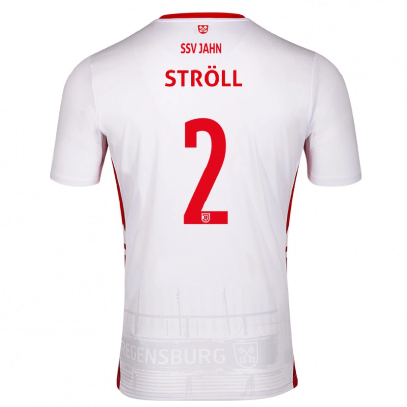 Danxen Men Maurice Ströll #2 White Red Home Jersey 2025/26 T-Shirt