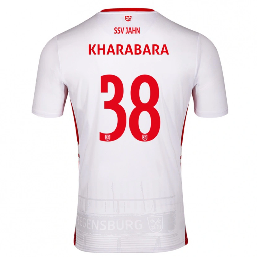 Danxen Men Volodymyr Kharabara #38 White Red Home Jersey 2025/26 T-Shirt