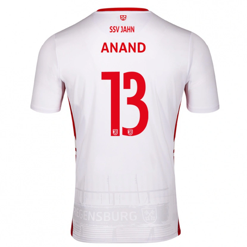 Danxen Men Nico Anand #13 White Red Home Jersey 2025/26 T-Shirt