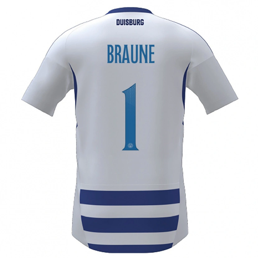 Danxen Men Maximilian Braune #1 White Blue Home Jersey 2025/26 T-Shirt