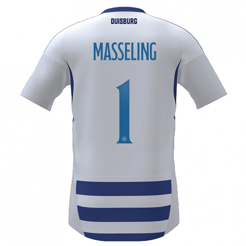 Danxen Men Jihan Masseling #1 White Blue Home Jersey 2025/26 T-Shirt