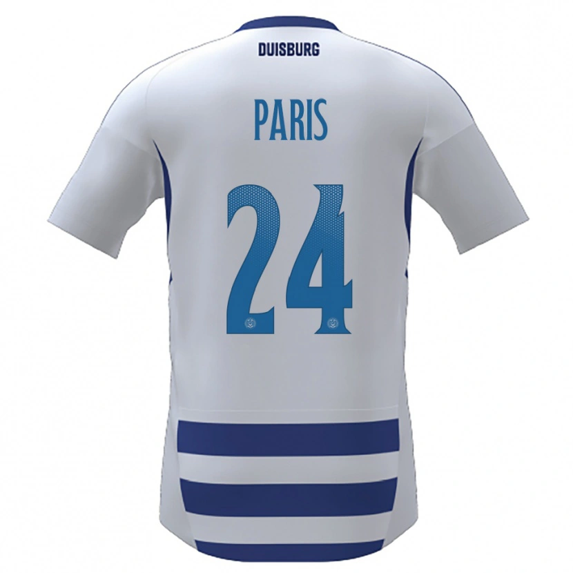 Danxen Men Julius Paris #24 White Blue Home Jersey 2025/26 T-Shirt
