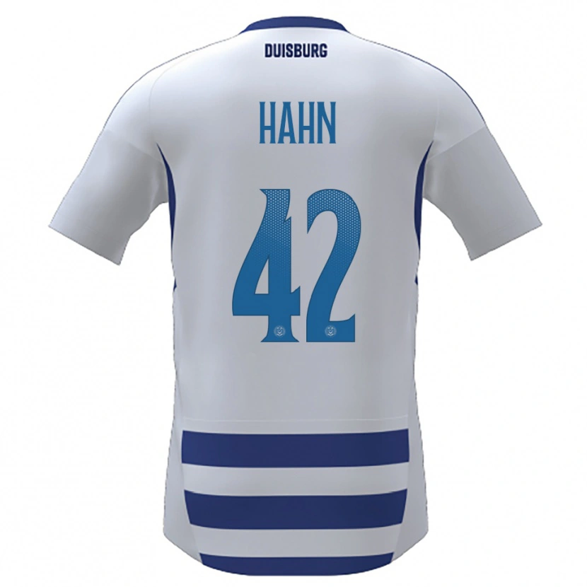 Danxen Men Alexander Hahn #42 White Blue Home Jersey 2025/26 T-Shirt