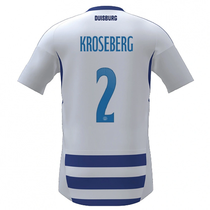 Danxen Men Jana Kroseberg #2 White Blue Home Jersey 2025/26 T-Shirt