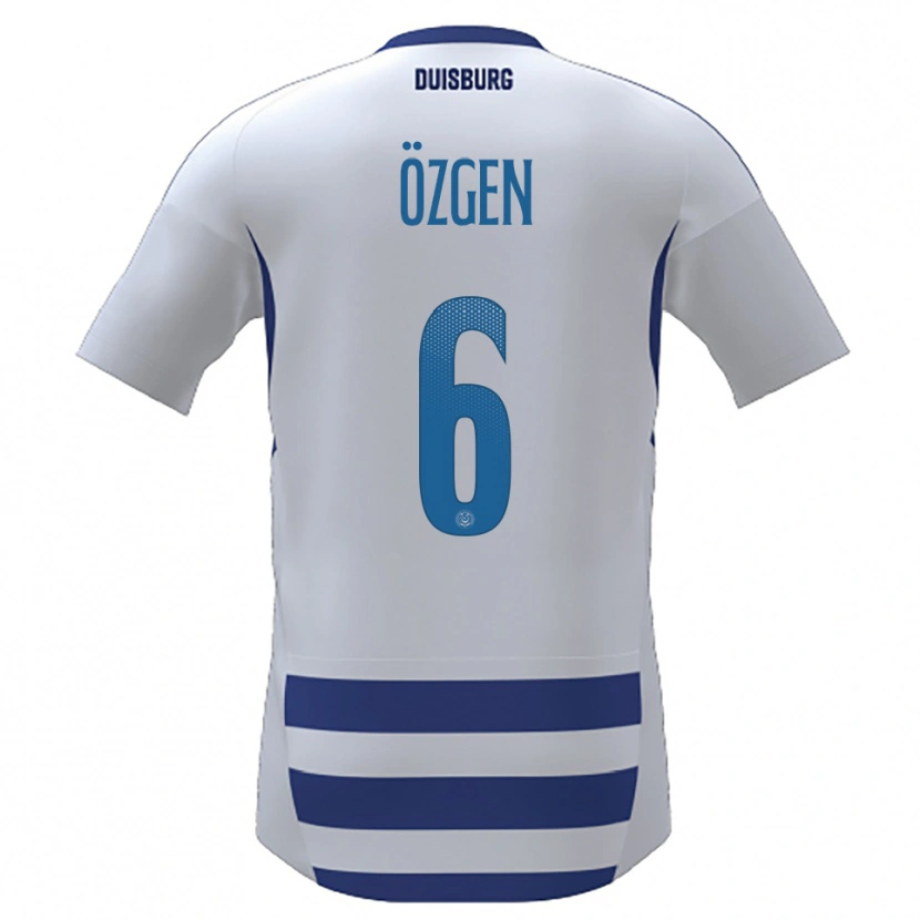 Danxen Men Mirac Özgen #6 White Blue Home Jersey 2025/26 T-Shirt