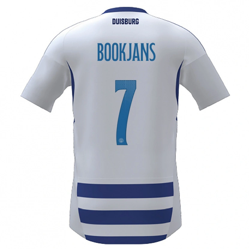 Danxen Men Jakob Bookjans #7 White Blue Home Jersey 2025/26 T-Shirt
