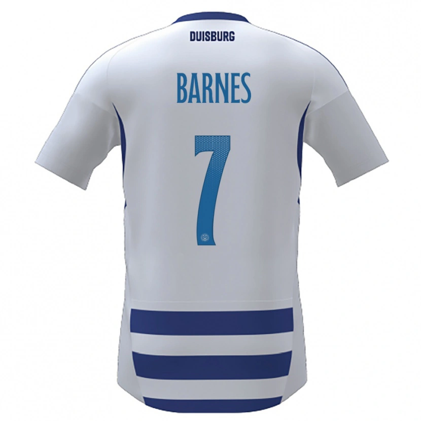 Danxen Men Sejoba Barnes #7 White Blue Home Jersey 2025/26 T-Shirt