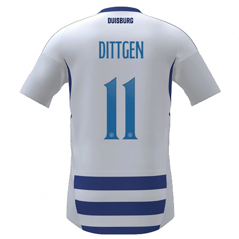 Danxen Men Maximilian Dittgen #11 White Blue Home Jersey 2025/26 T-Shirt