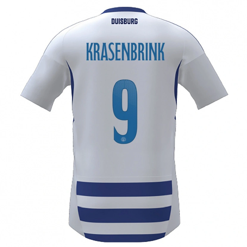 Danxen Men Hannes Krasenbrink #9 White Blue Home Jersey 2025/26 T-Shirt