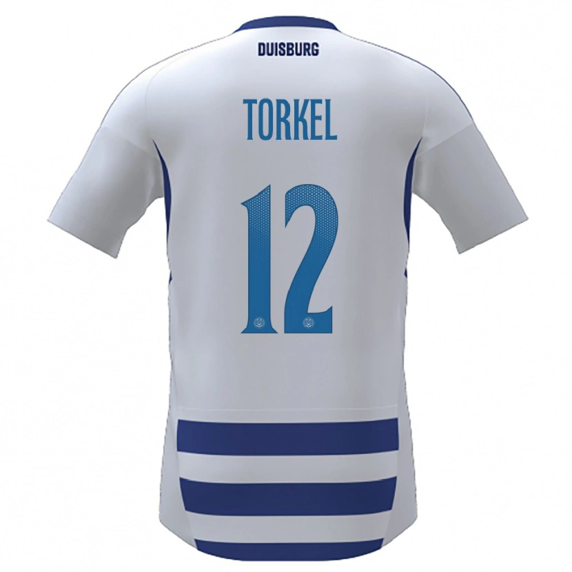 Danxen Men Henri Torkel #12 White Blue Home Jersey 2025/26 T-Shirt