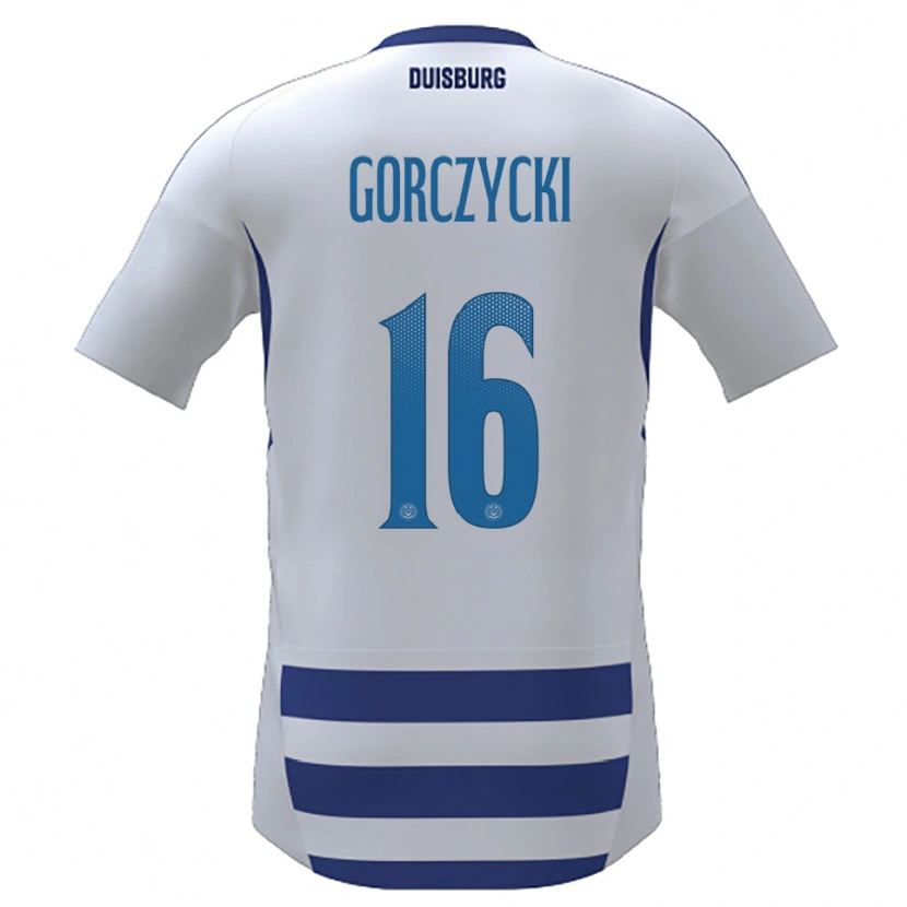 Danxen Men Adrian Gorczycki #16 White Blue Home Jersey 2025/26 T-Shirt