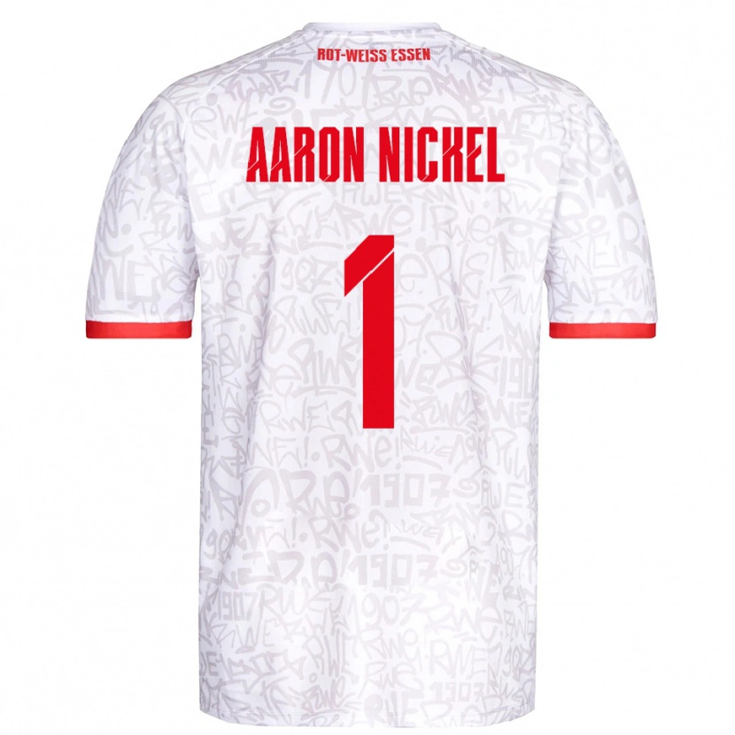 Danxen Men Arvit Aaron Nickel #1 White Red Home Jersey 2025/26 T-Shirt