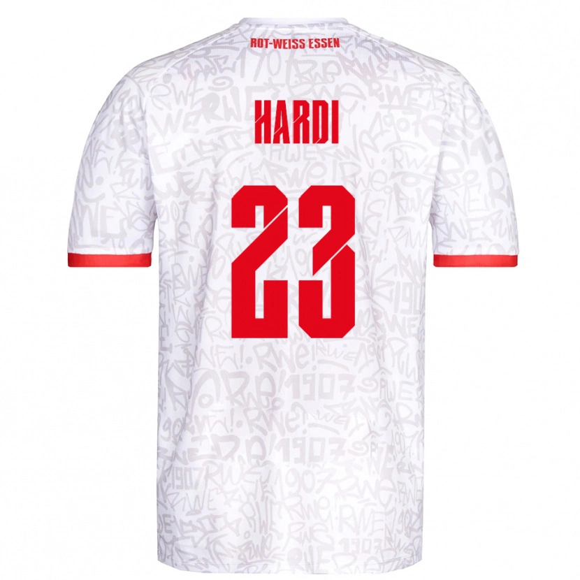 Danxen Men Dominik Hardi #23 White Red Home Jersey 2025/26 T-Shirt
