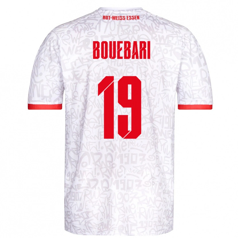 Danxen Men Franci Bouebari #19 White Red Home Jersey 2025/26 T-Shirt