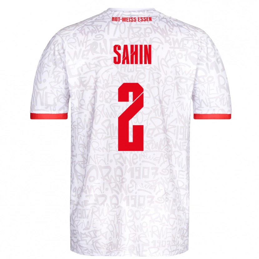 Danxen Men Can Sahin #2 White Red Home Jersey 2025/26 T-Shirt