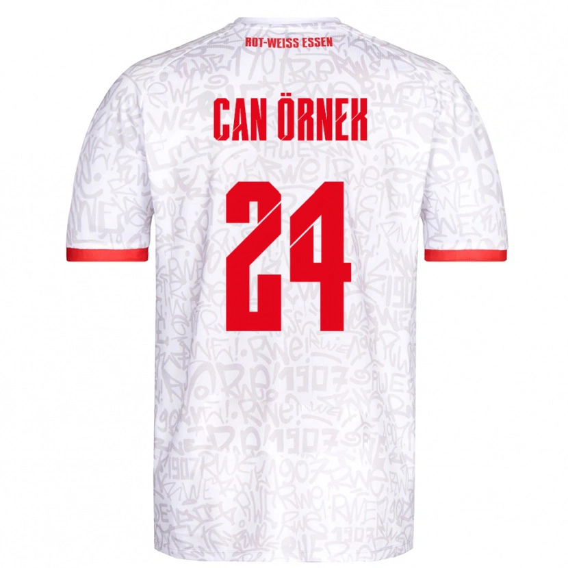 Danxen Men Eray Can Örnek #24 White Red Home Jersey 2025/26 T-Shirt