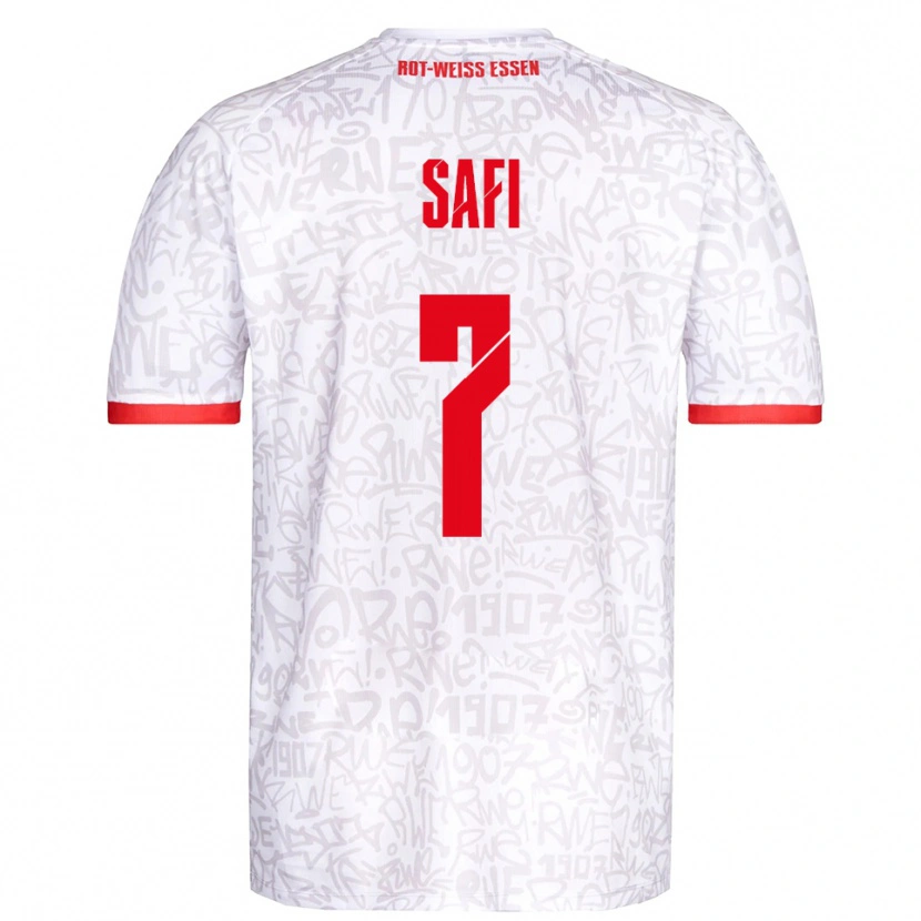 Danxen Men Ramien Safi #7 White Red Home Jersey 2025/26 T-Shirt