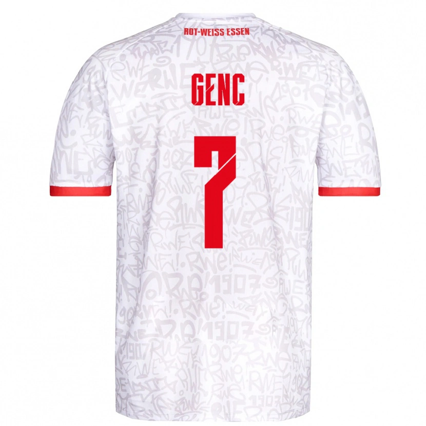 Danxen Men Mert Genc #7 White Red Home Jersey 2025/26 T-Shirt