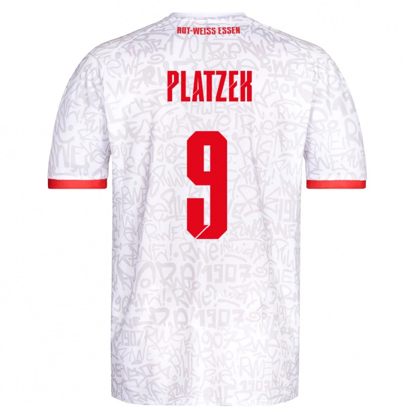 Danxen Men Marcel Platzek #9 White Red Home Jersey 2025/26 T-Shirt
