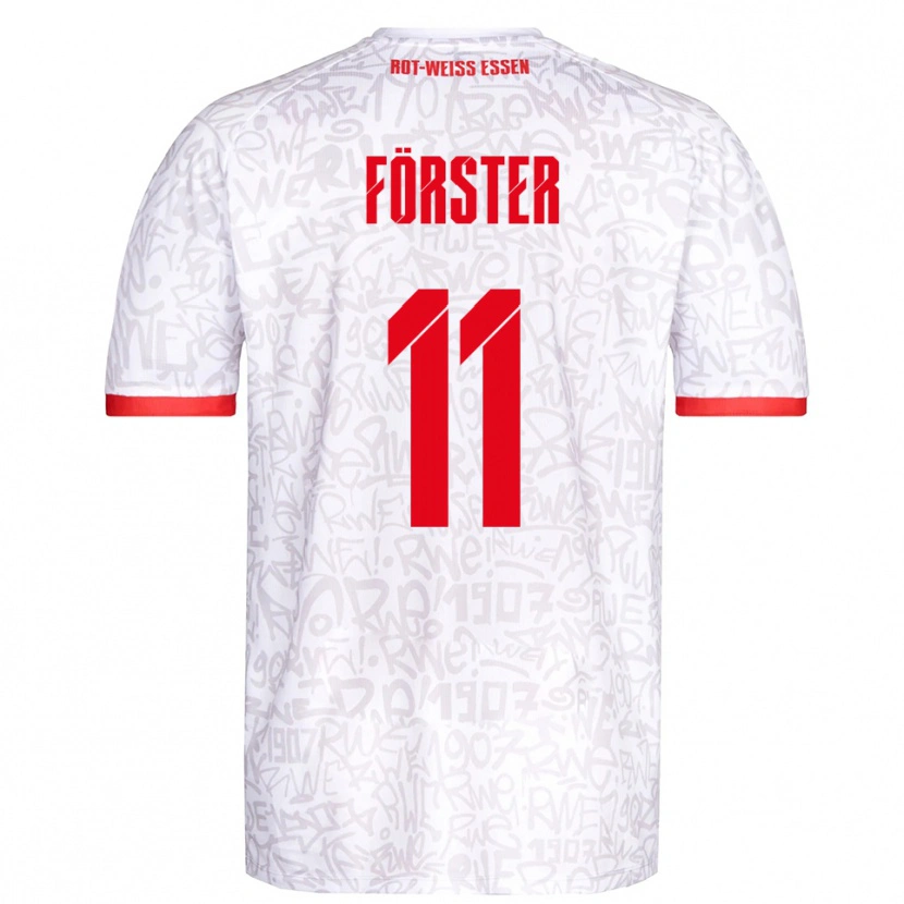 Danxen Men Luis Förster #11 White Red Home Jersey 2025/26 T-Shirt