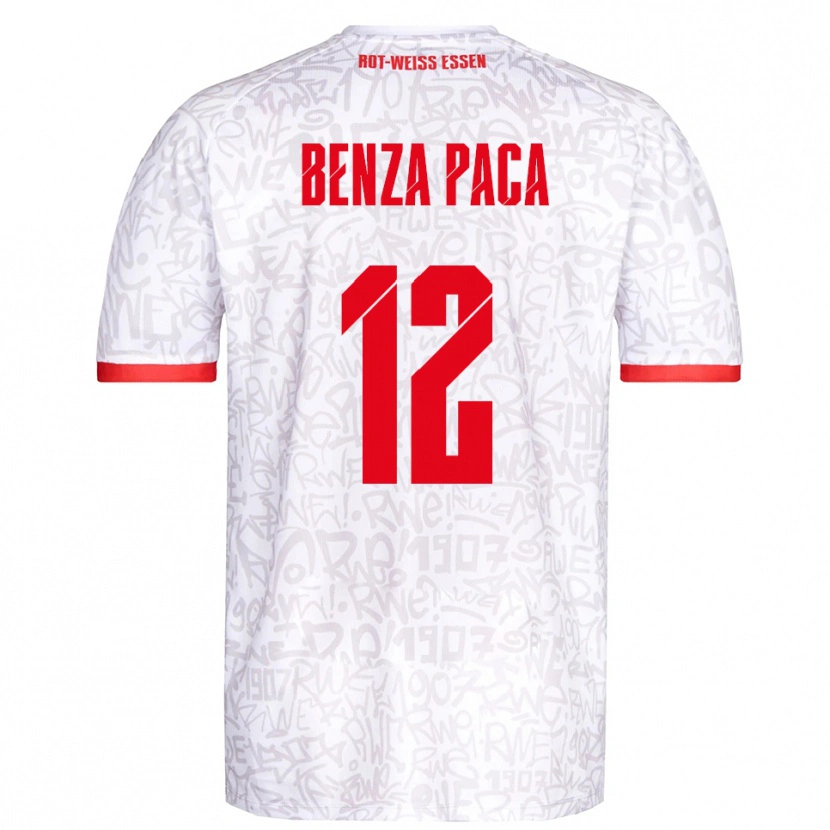 Danxen Men Lynes Benza Paca #12 White Red Home Jersey 2025/26 T-Shirt