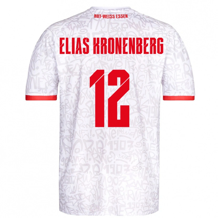 Danxen Men Sebastian Elias Kronenberg #12 White Red Home Jersey 2025/26 T-Shirt